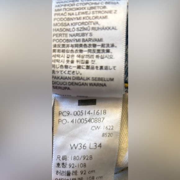 Levi’s 514-1618 Jeans -W 36 L 34 -Zip Up Fly-Light Blue-Straight Leg-Distressed - Picture 11 of 12